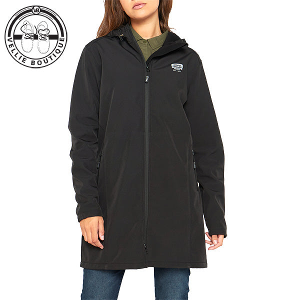 Jeep Ladies Longer Length Soft Shell Jacket - Black – Vellie Boutique