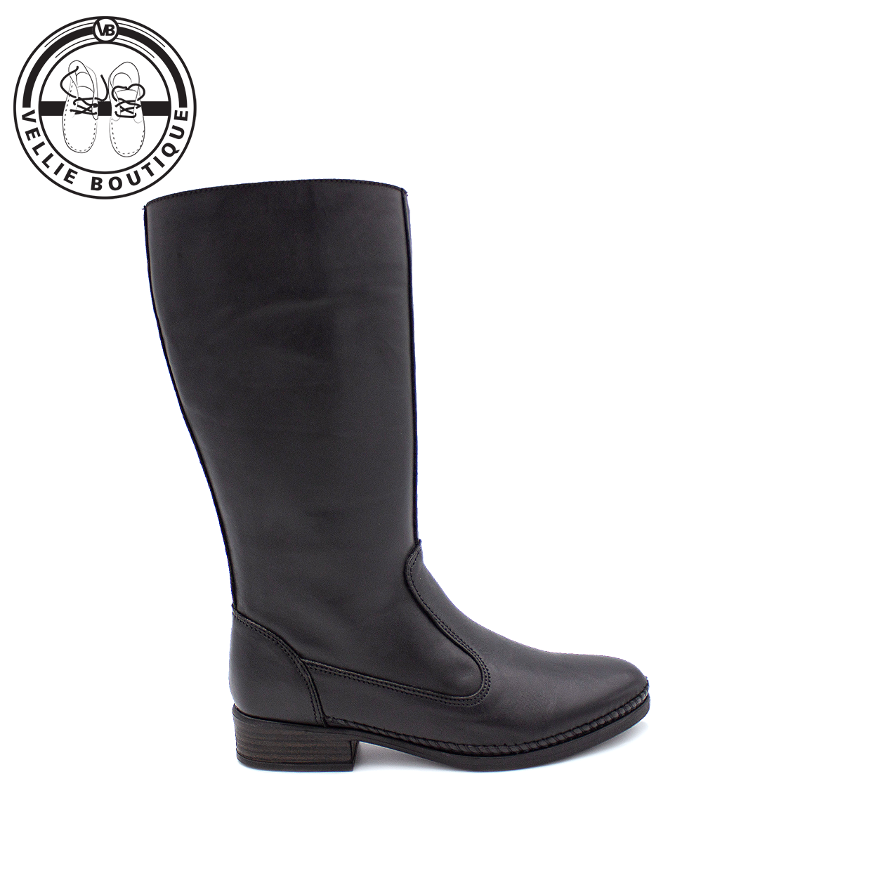 Tsonga Motopi Mid Calf Boot - Black Relaxa – Vellie Boutique