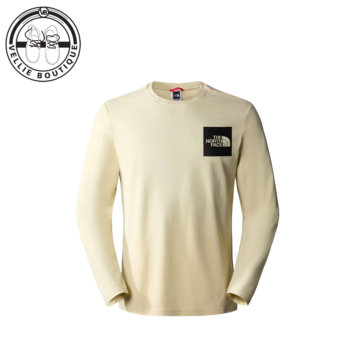 The North Face L/S Fine Tee - Gravel – Vellie Boutique