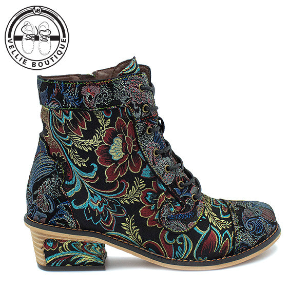 Bohemian Queenie [A315] - Floral Black