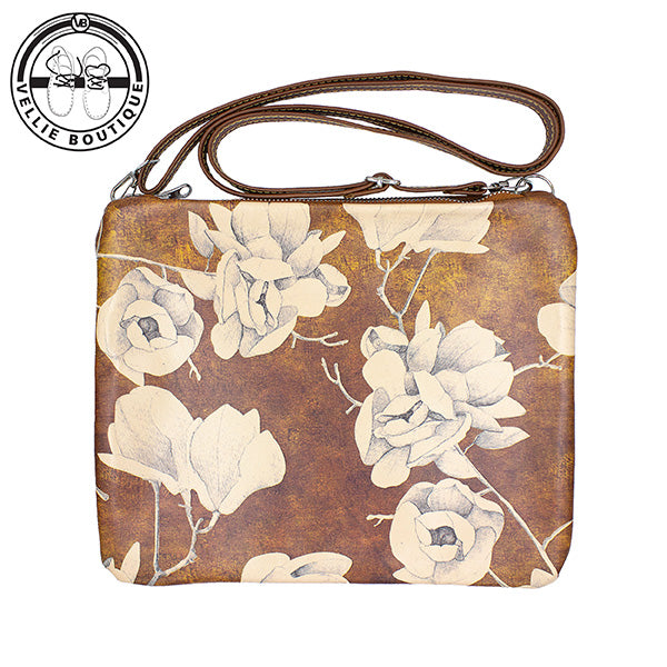 ML Large Shoulder Bag - Floral Sketch