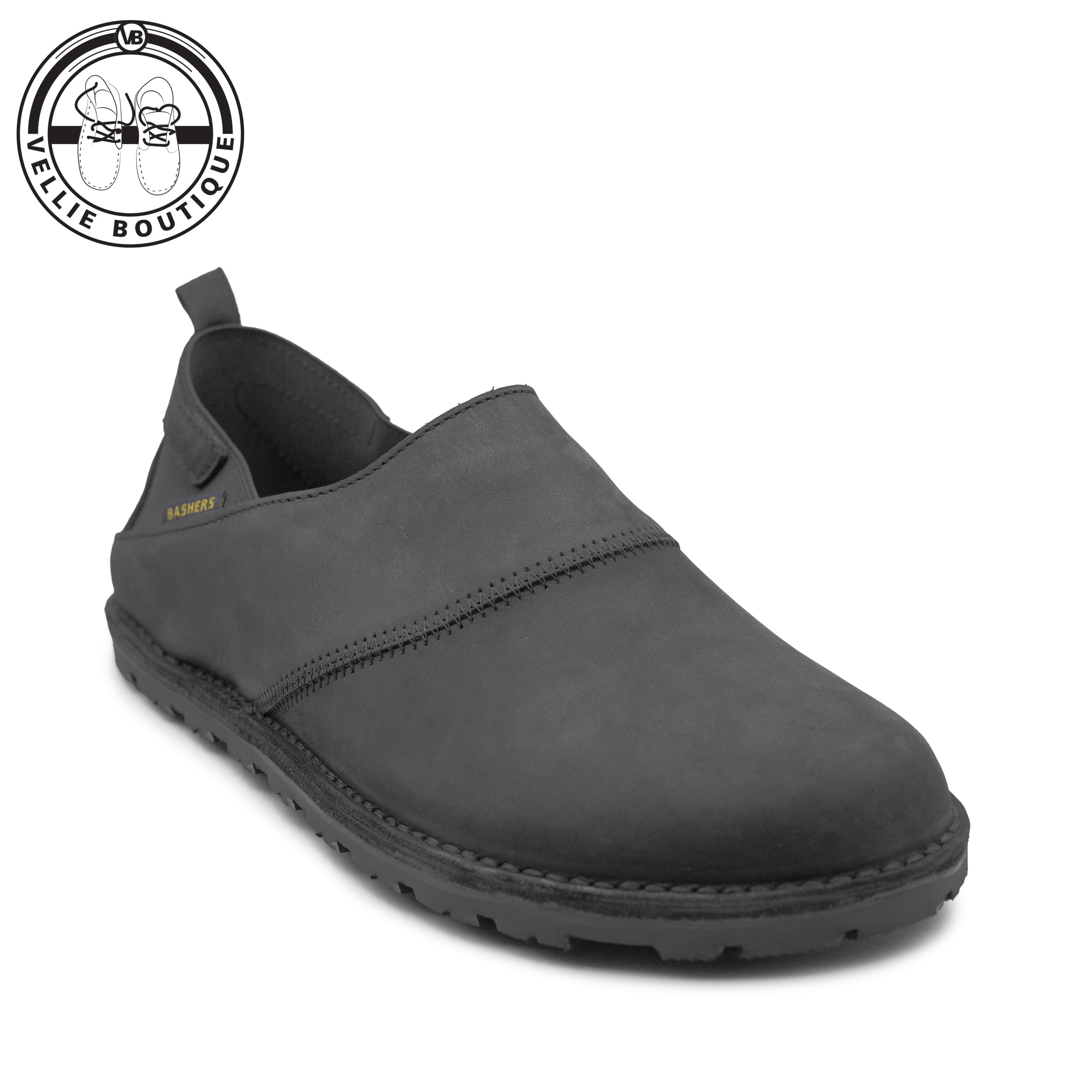 Bashers -Camper Slip On - Black