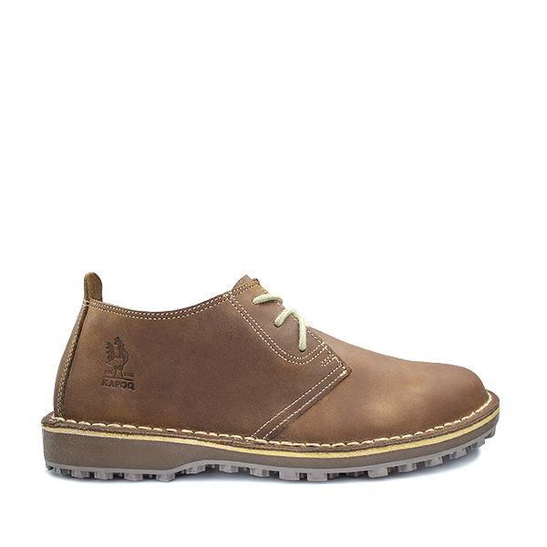 Brown Leathe Golf Vellie with a grey sole