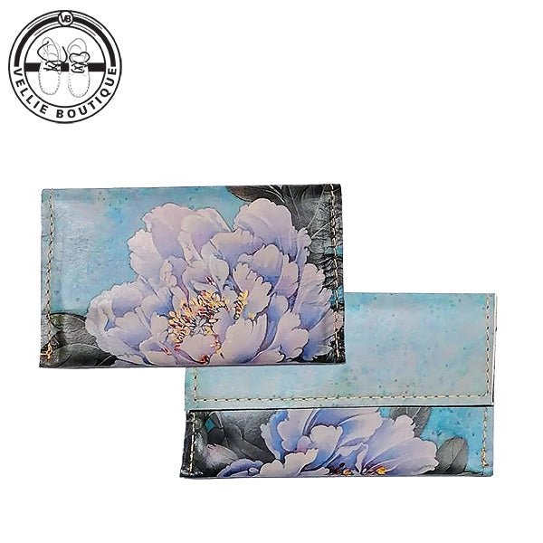 ML Slim Purse - Blue Peony