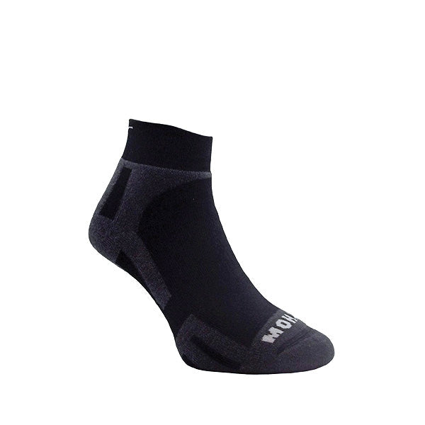 Cape Mohair Multisport Ankle Socks - Char/Blk (3527)