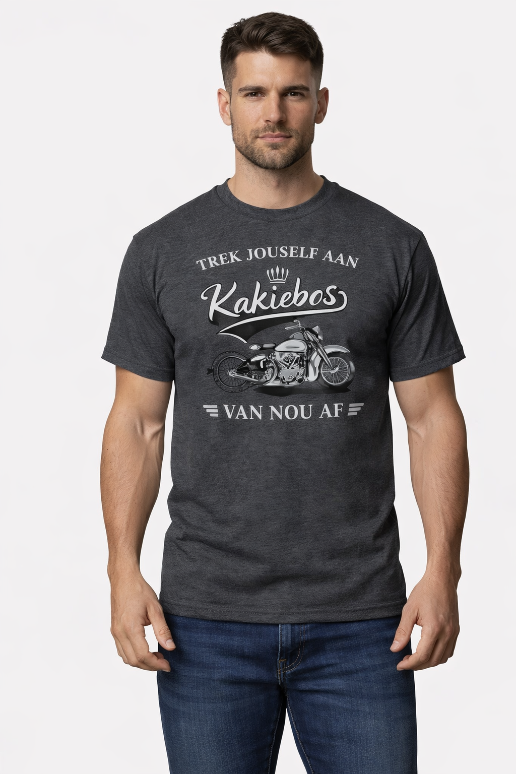 Kakiebos Mens Binder T-Shirt - Charcoal