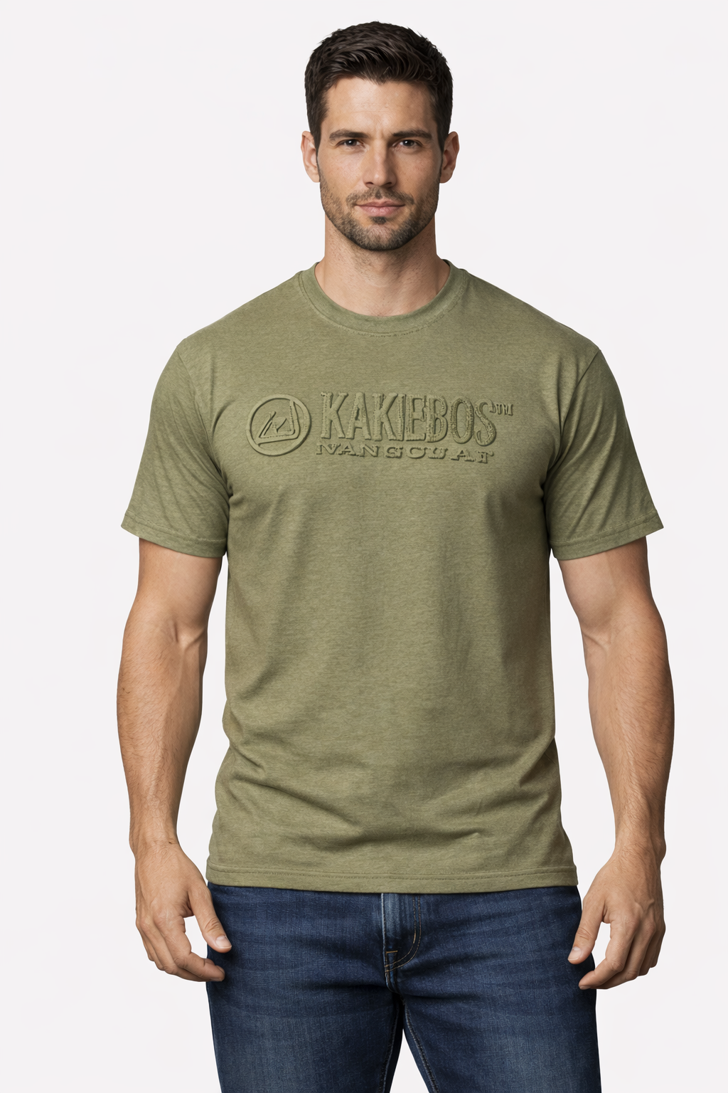 Kakiebos Mens Plein Bos (Emboss) T-Shirt - Oasis