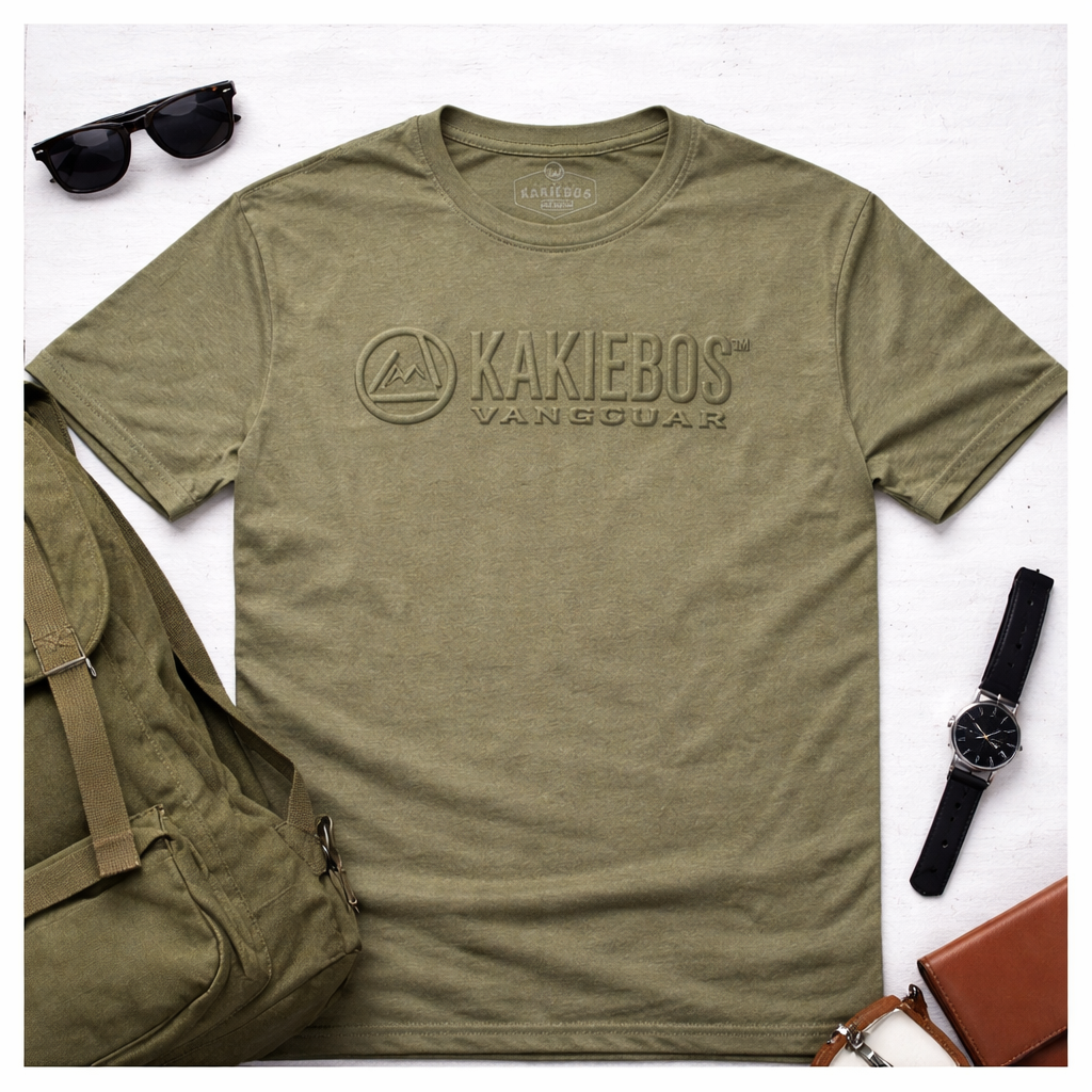 Kakiebos Mens Plein Bos (Emboss) T-Shirt - Oasis