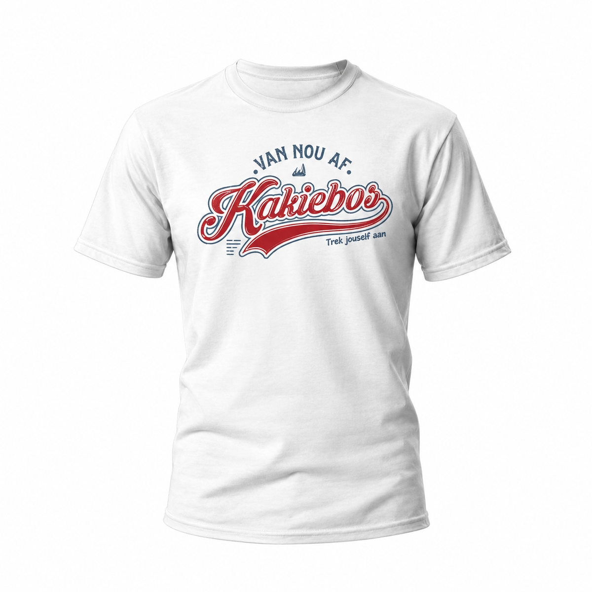 Kakiebos Mens Van Nou Af Tee - White