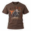 Wildebees Mens Charging Buffalo Tee - Thyme Melange