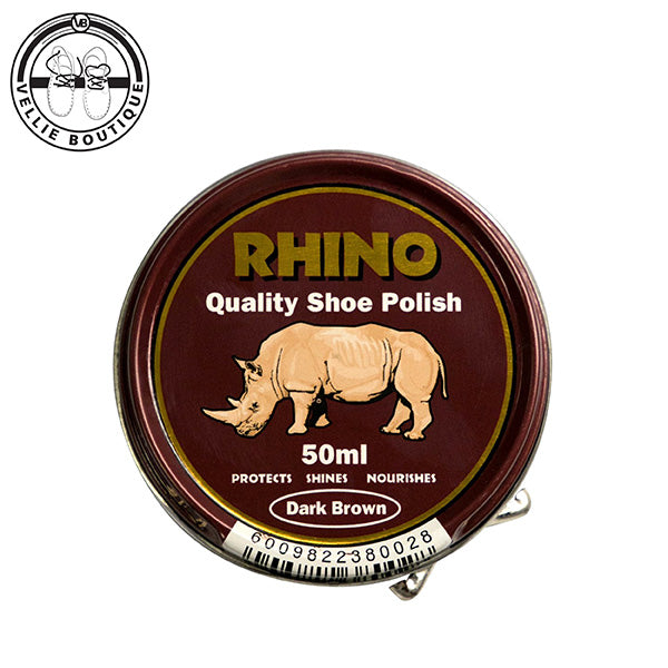 Rhino Shoe Polish - Dark Brown