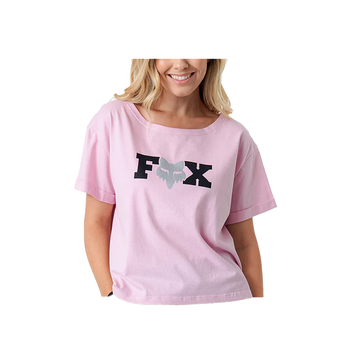 FOX Bracer Crop ss Tee - Blush