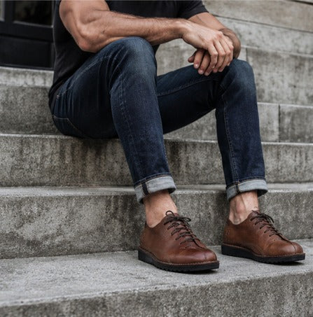Kapoq Hantam Vastrap Veldskoen - Oatmeal Commando - Black Sole
