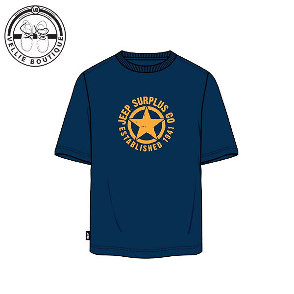 JEEP Men Star Icon Tee - Navy