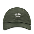 A wavelight green 5-panel dad cap with the Jeep logo on the front.