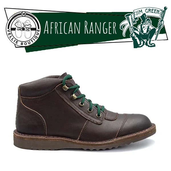 gjgj品 Jim Green African Ranger Boots - Brown Leather – Vellie Boutique