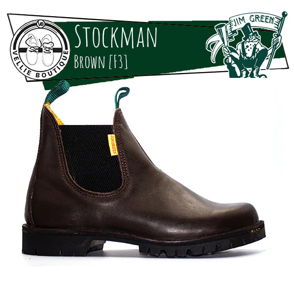 Jim Green - Stockman F3 - Brown – Vellie Boutique