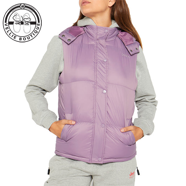 Jeep Ladies Fashion Gilet Puffer - Purple