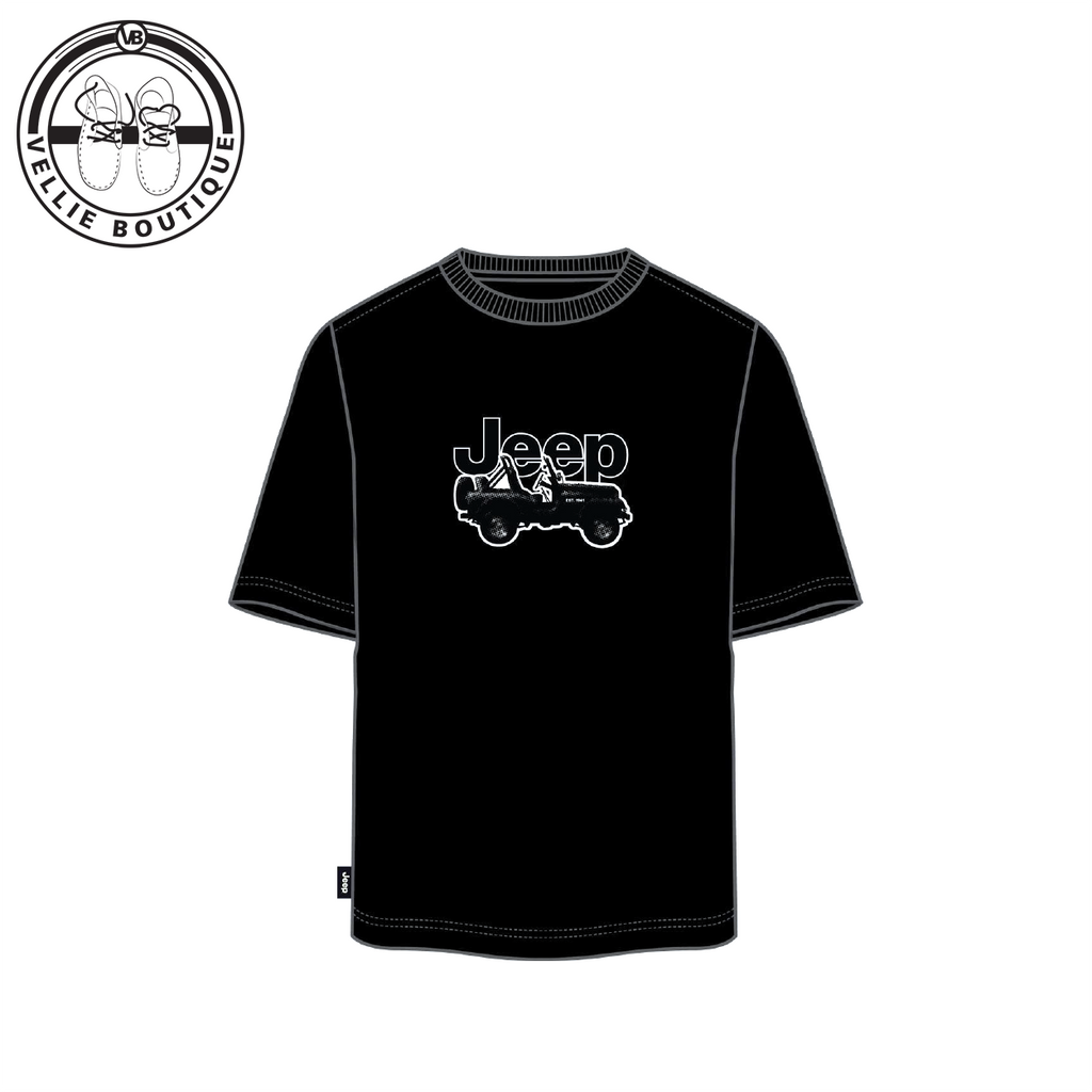 Jeep Mens Car Icon Print Tee - Black