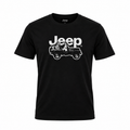 Jeep Mens Car Icon Print Tee - Black