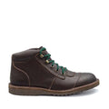 Jim Green African Ranger Boot in brown leather with a rubber sole, designed for comfort and durability.
Jim Green African Ranger Stewel in bruin leer met 'n rubber sool