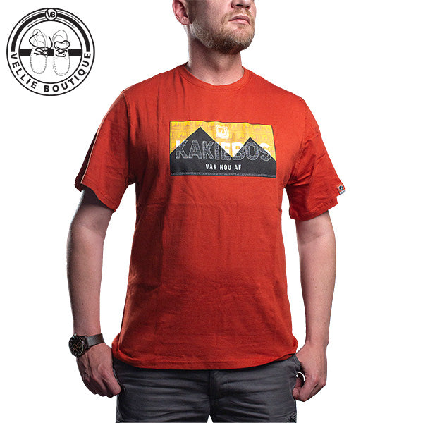 Kakiebos Mens Classic Fit Tee - Terracotta