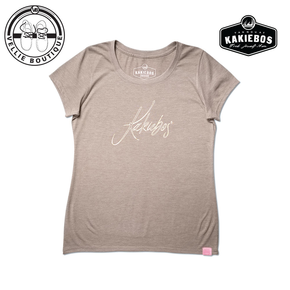 Kakiebos Ladies Plain Jane T-Shirt - Latte