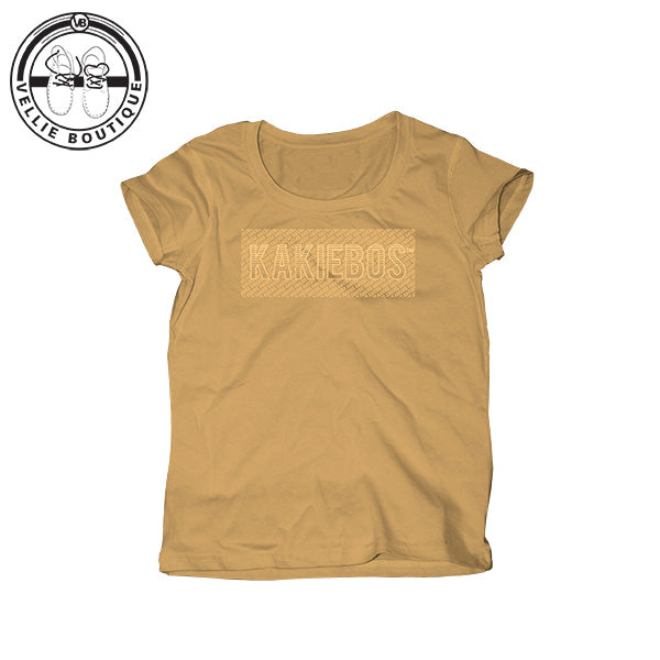 Kakiebos Ladies Charka Tee - Honey Gold