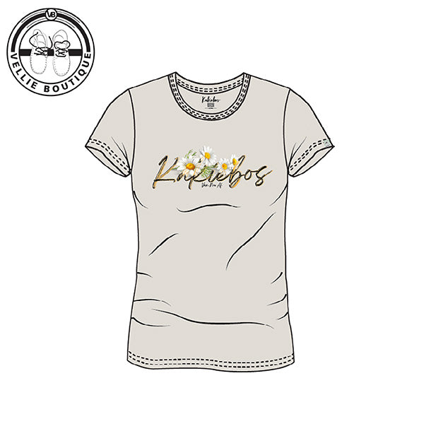 Kakiebos Ladies Daisy Tee - White