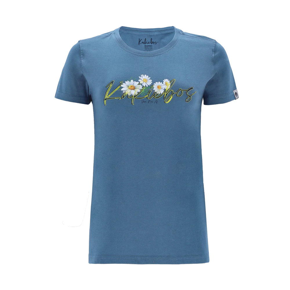 Kakiebos Ladies Daisy Tee - Ocean