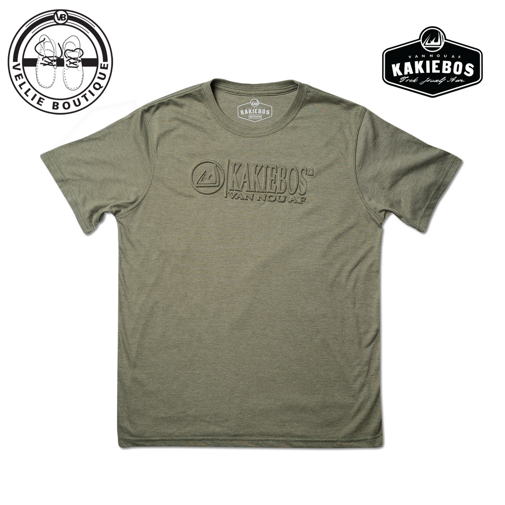 Kakiebos Mens Plein Bos (Emboss) T-Shirt - Oasis
