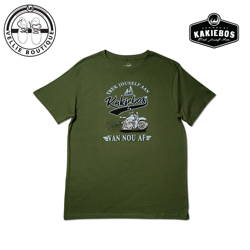 Kakiebos Men's binder T-shirt -Army Green