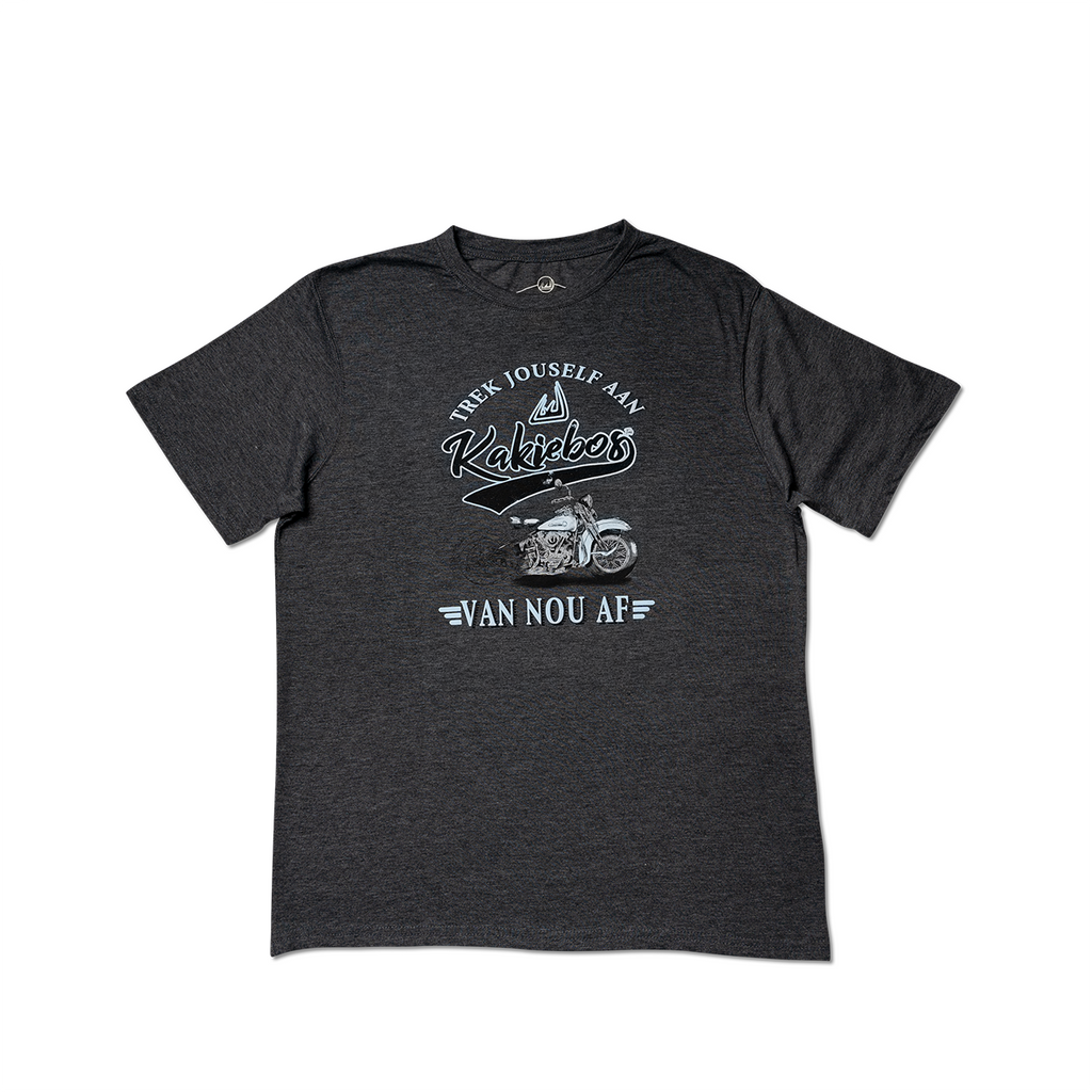 Kakiebos Mens Binder T-Shirt - Charcoal
