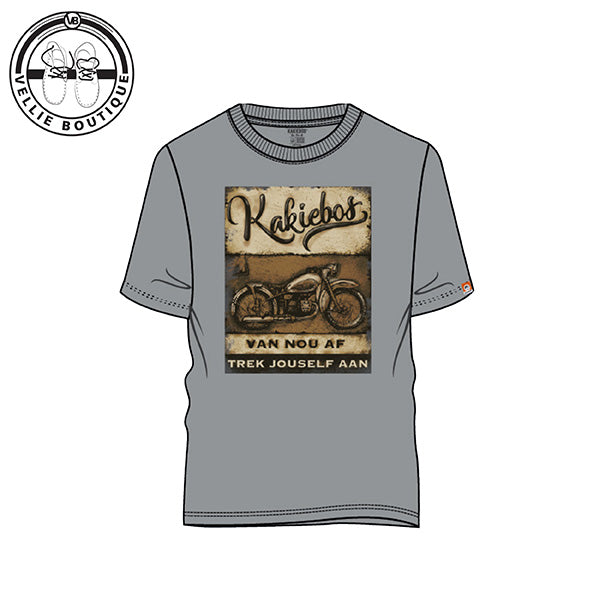 Kakiebos Mens Classic M Bike Tee - Smoke