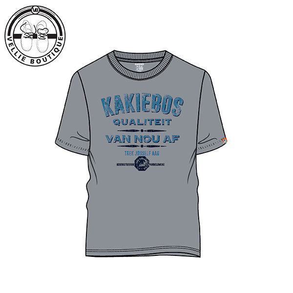 Kakiebos Mens Qualiteit Tee - Smoke