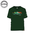 Kakiebos Mens SA Vlag Tee - Forest Green