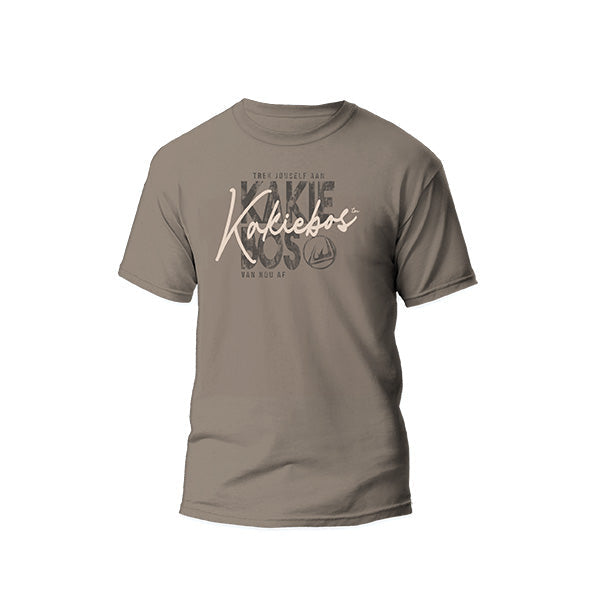 Kakiebos Mens Grysie Tee - Desert Sand