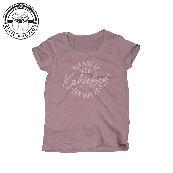 Kakiebos Ladies Gladde Handjie Tee - Mauve Glow