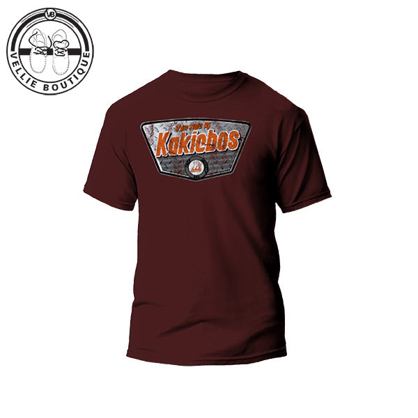 Kakiebos Mens Lat Wiel Tee - Merlot