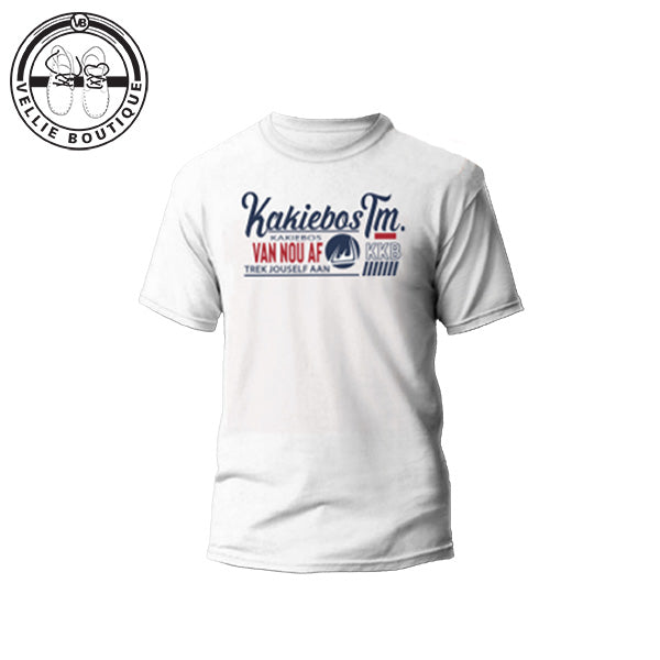 Kakiebos Mens Ou Skool Tee - White
