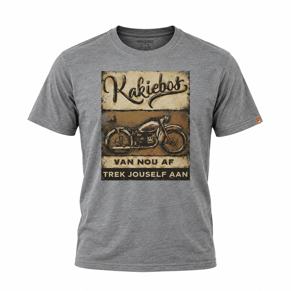 Kakiebos Mens Classic M Bike Tee - Smoke