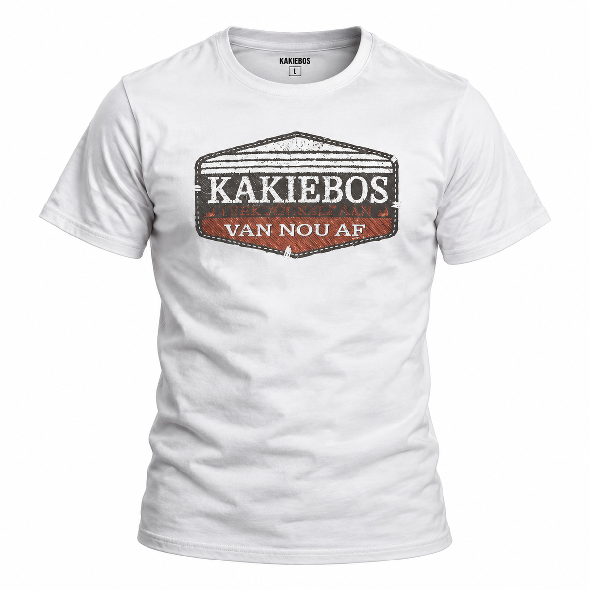 Kakiebos Mens Stick Stick T-Shirt - White