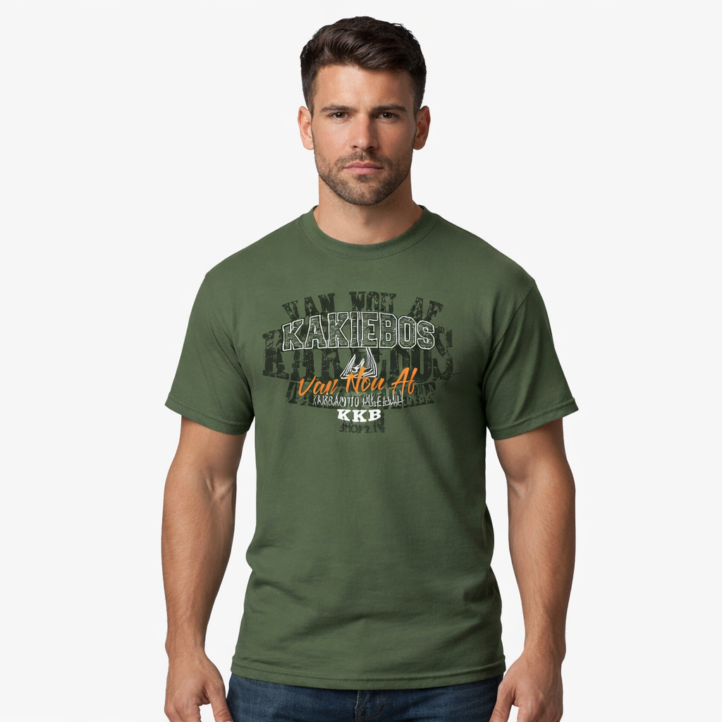 Man wearing a  t-shirt