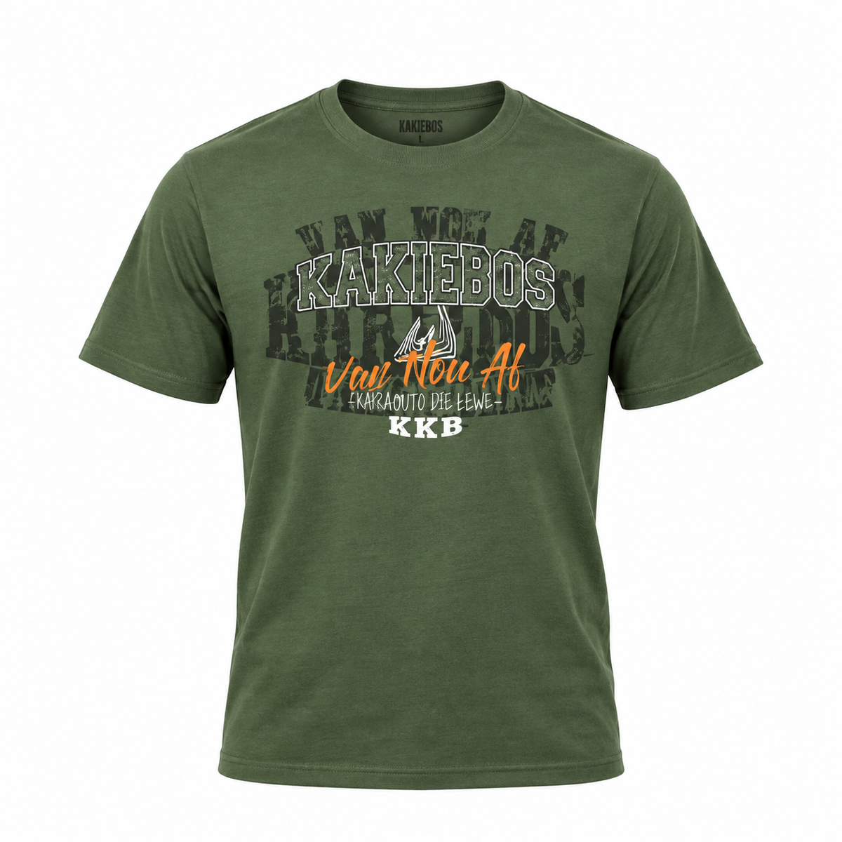 Kakiebos Mens Vuurwerke Tee - Moss
