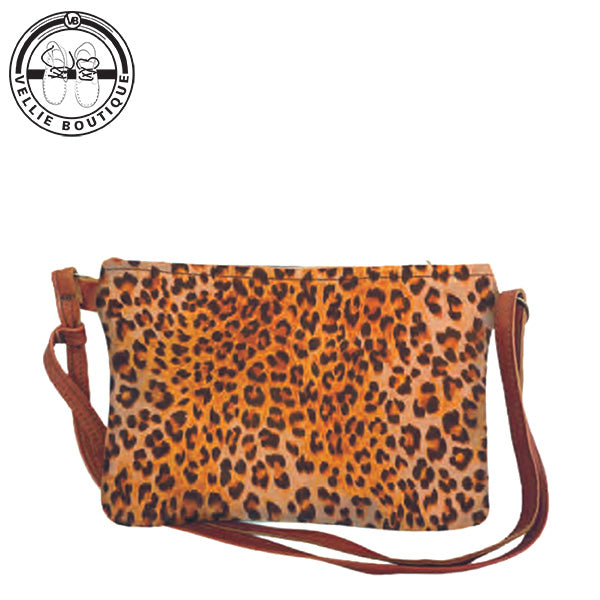 ML Large Shoulder Bag - Leopard Print – Vellie Boutique