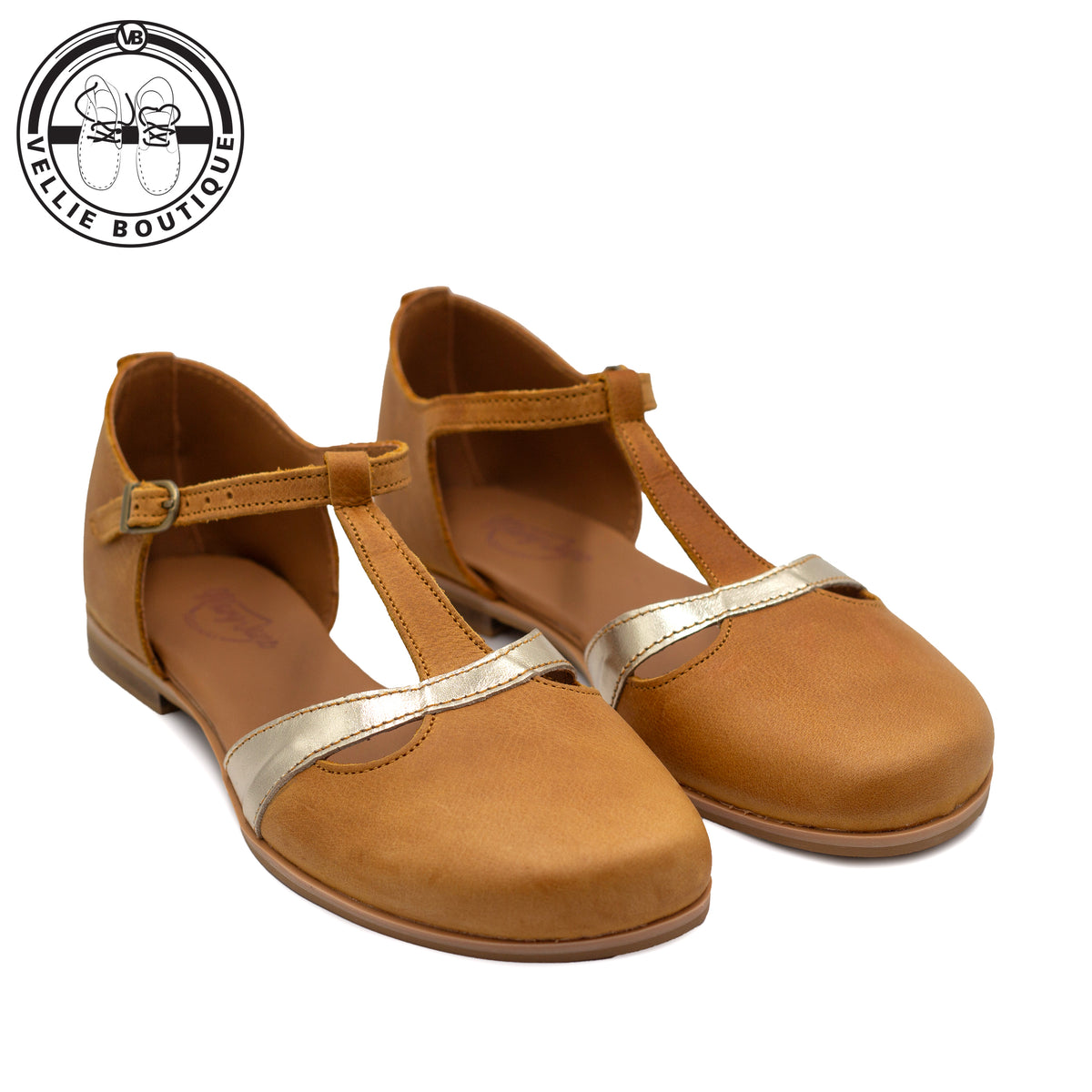 Mary Jane Tinktinkie - Toffee / Gold