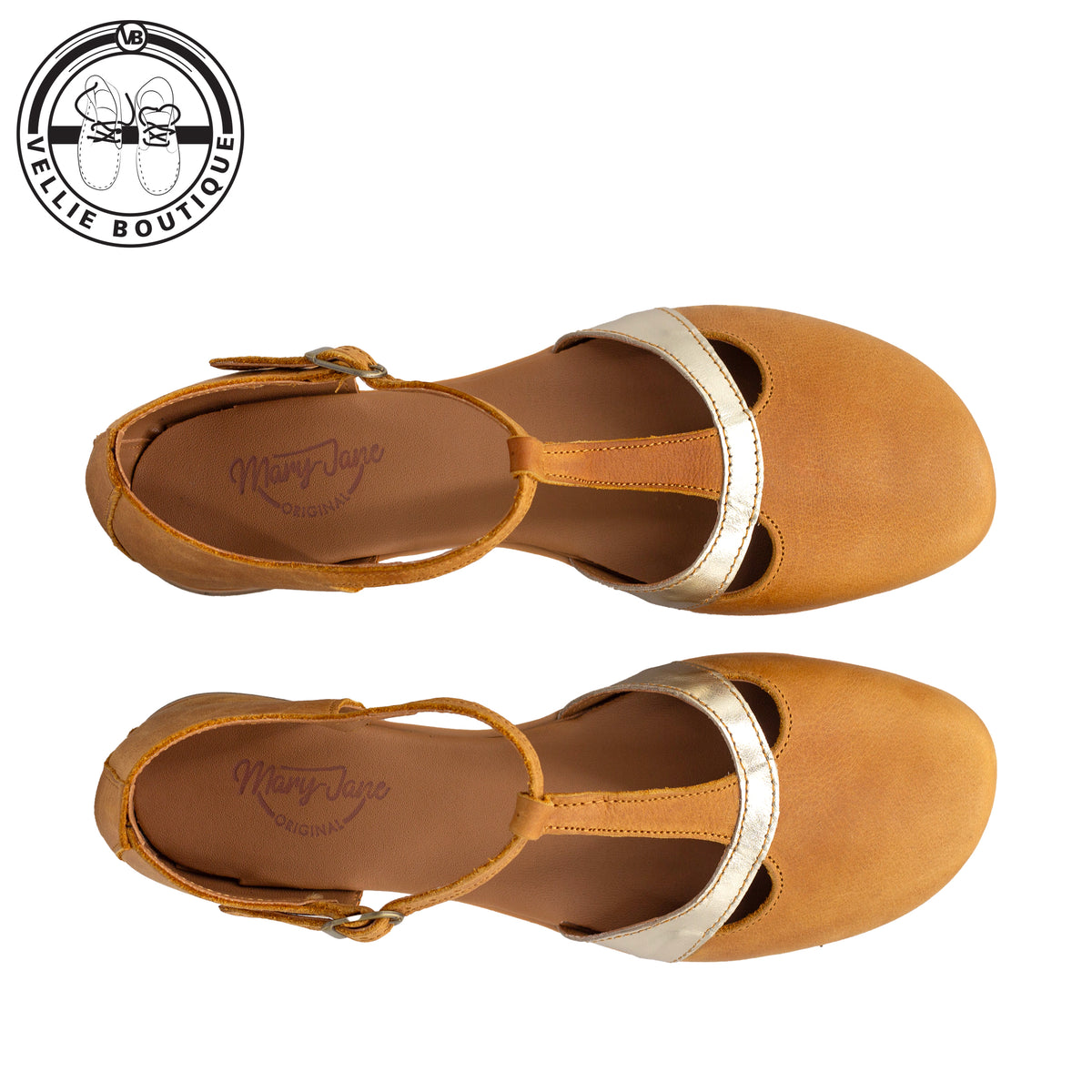 Mary Jane Tinktinkie - Toffee / Gold