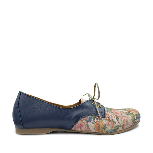 Mary Jane Pixie - Navy / Floral