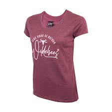 Wildebees Ladies Curved Tone Puff Tee - Mullberry