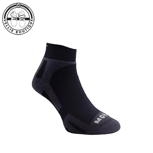 Cape Mohair Multisport Ankle Socks - Char/Blk (3527)